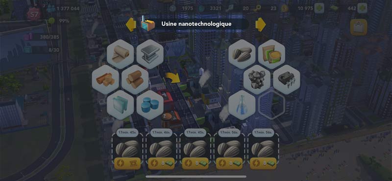 USINE NANOTECHNOLOGIQUE SIMCITY